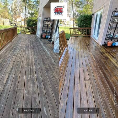 Revive your deck professional deck cleaning with advanced power cleaning