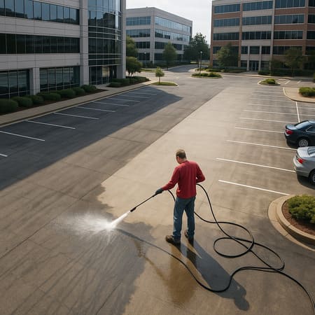 What Can Professional Parking Lot Power Washing Do for Your Commercial Property in Richmond, VA?
