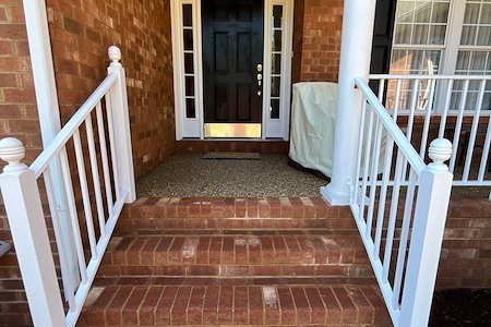 House washing stairs