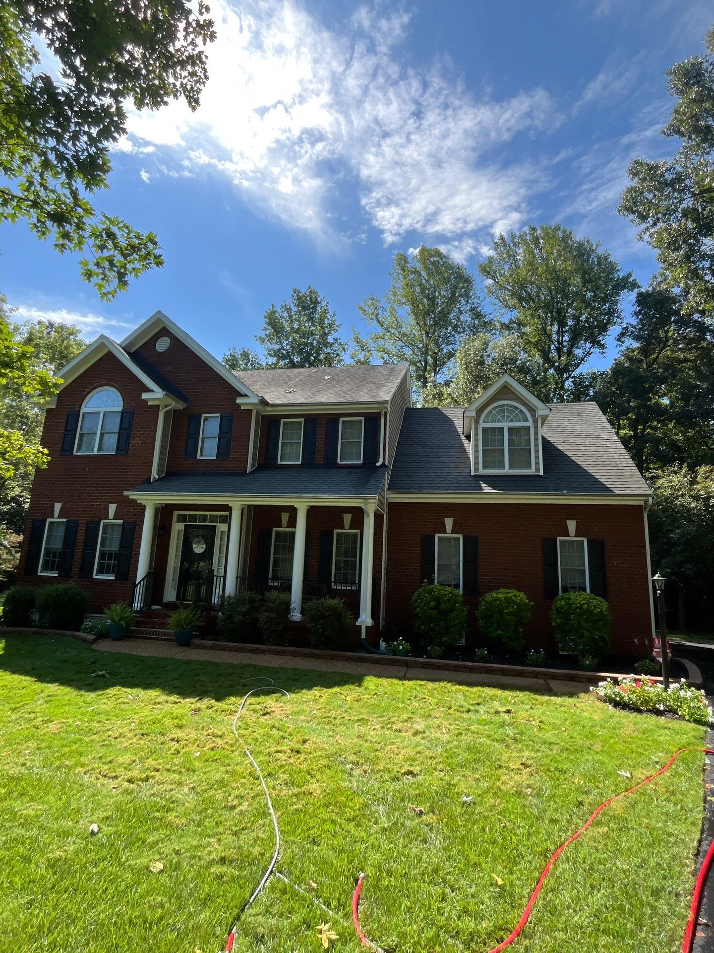 Advanced Power Cleaning Transforms a Mechanicsville, VA Property with Paver Stone Border, House, Shed, Walkway, Shed Ramp & Shed Roof Cleaning