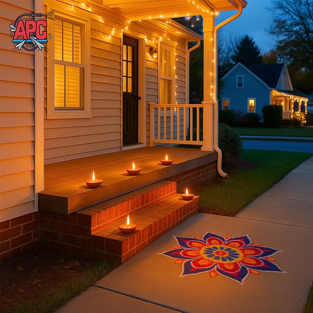 APC Illumination: Professional Diwali Holiday Lighting Installation in Richmond, VA Creates a Festive Glow